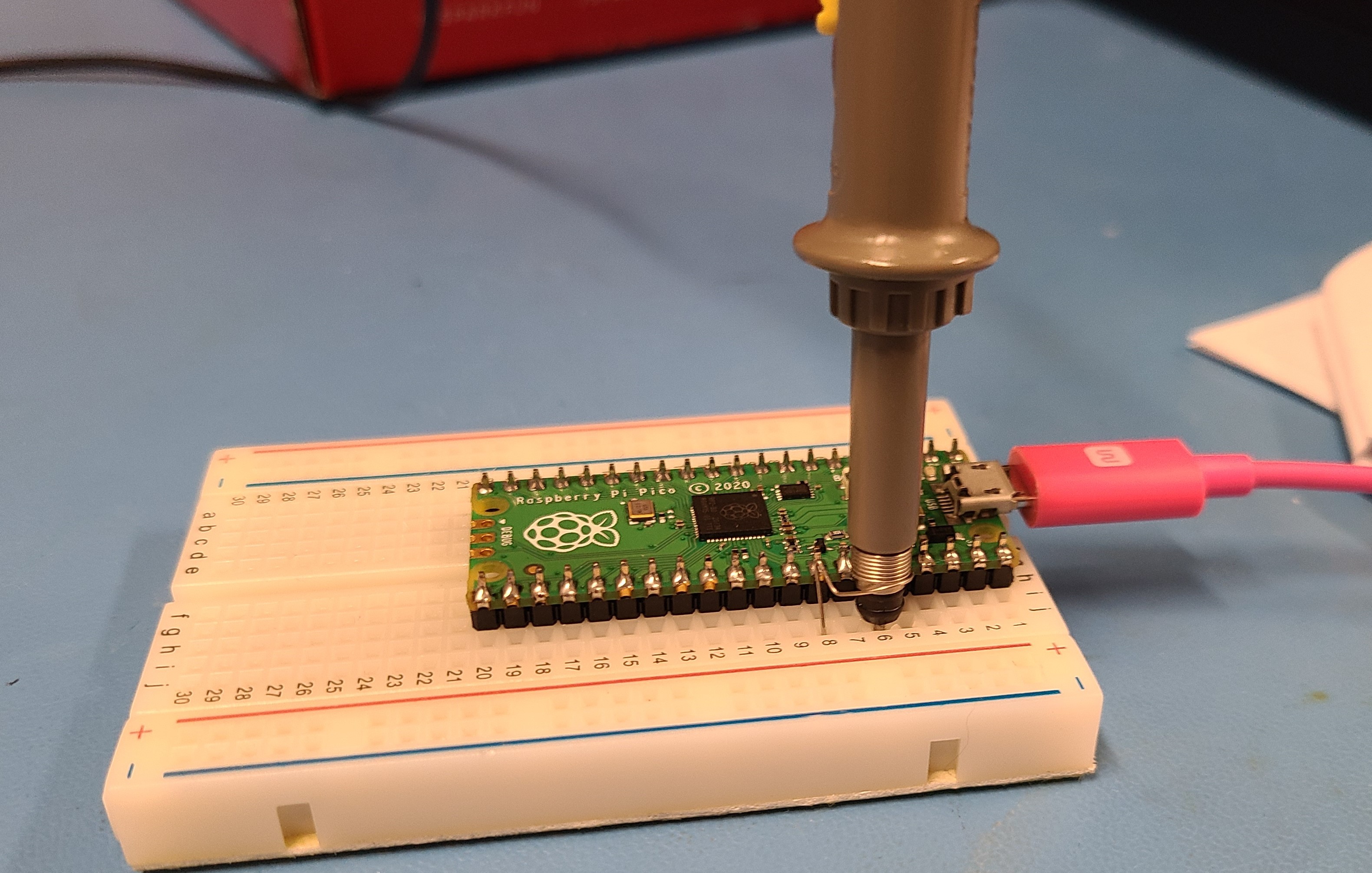 Raspberry Pi Pico ADC noise testing setup